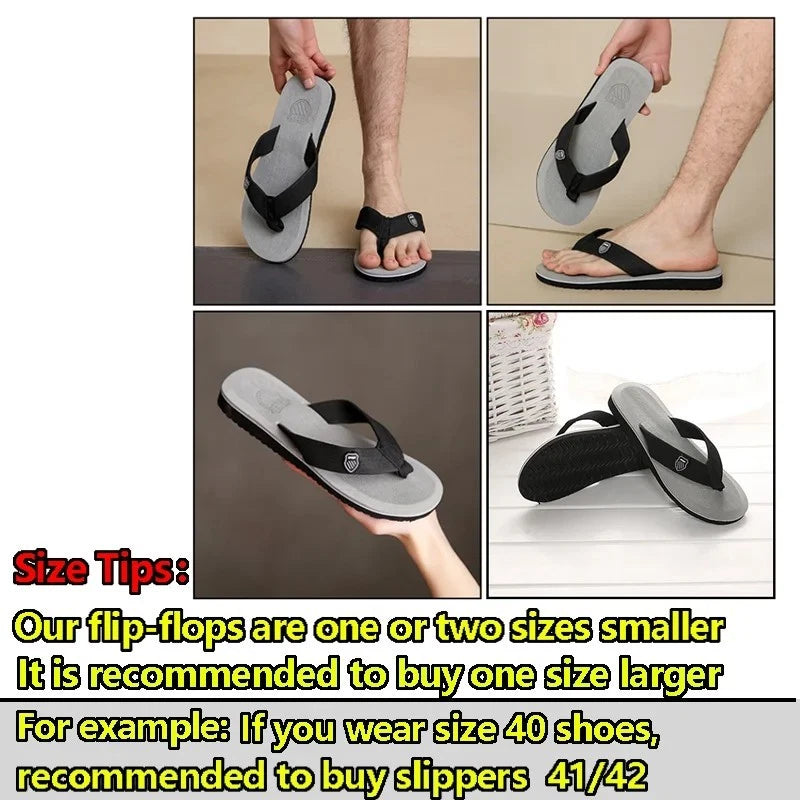 Men's Summer Beach Flip Flops Slides Sandals Indoor Outdoor Slippers Shoes Gift