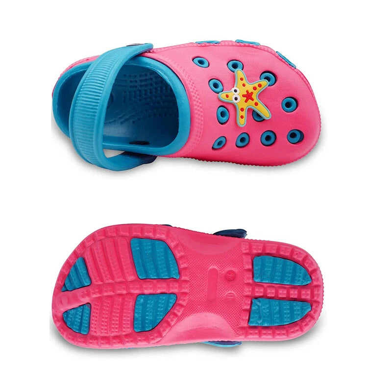 Garden Clogs Shoes Girls Boys Kids  Slip-On Casual Two-tone Slippers Sandals US