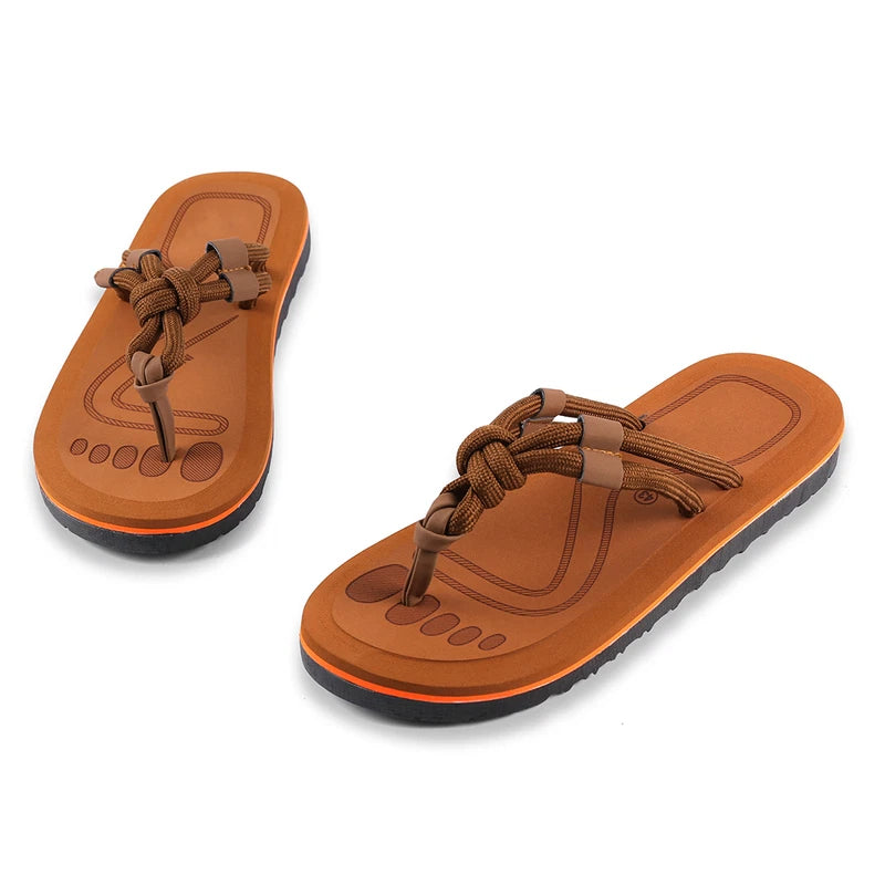Men's Summer Mesa Knot Sandals Beach Flip Flops Slippers Sandals Shoes 9-10 Size