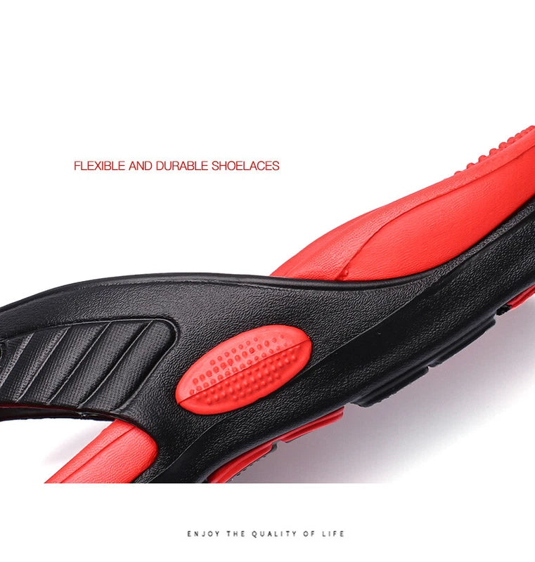 Mens Thong Flip Flops Farbic Comfort Beach Sandal Slippers Sandals US Size