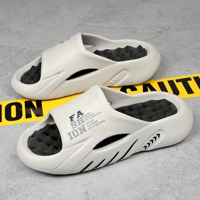 New Summer Men Massage Slippers Sides Indoor Outdoor Sandals Beach Casual Shoes