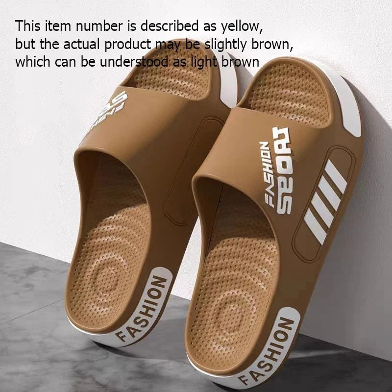 Men's Lightweight Summer Slippers Open Toe Indoor Outdoor Slides Flip Flops Gift