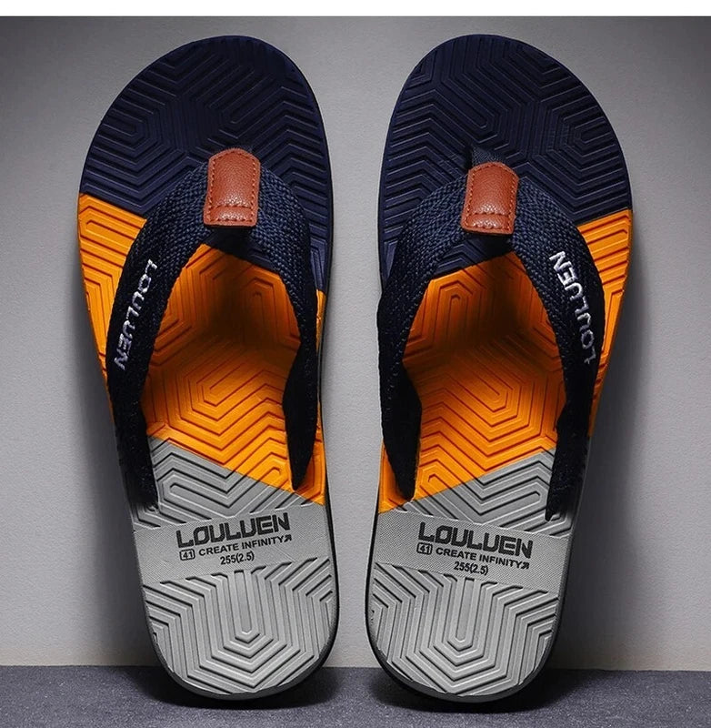 Men's Summer Flip Flops Breathable Casual Beach Slippers Sandals Shoes Gym Gift
