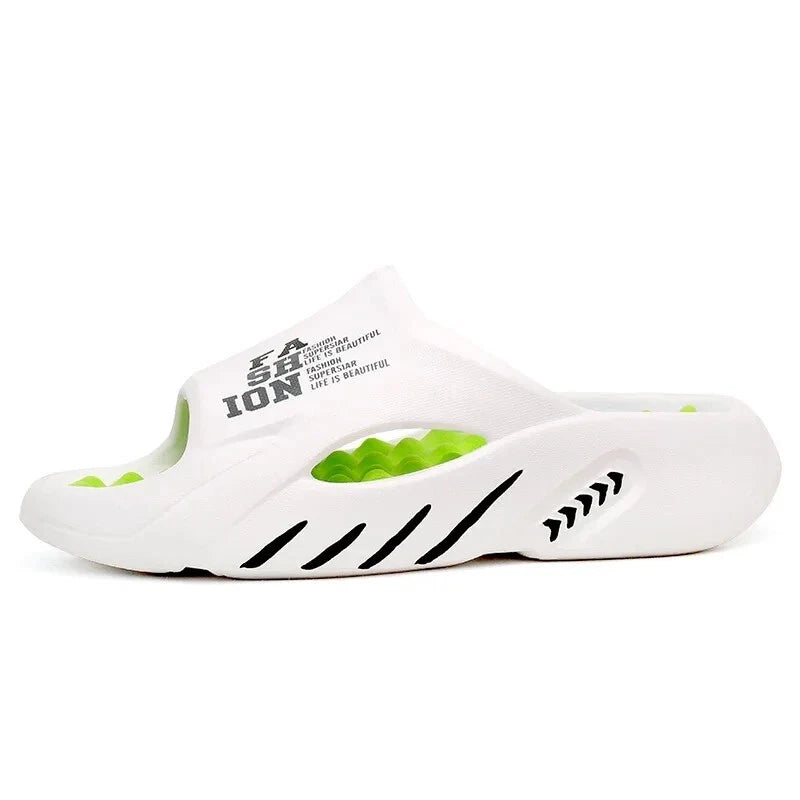 2025 Men's New Summer Massage Slippers Sandals Slides Soft EVA Beach Shoes Gift