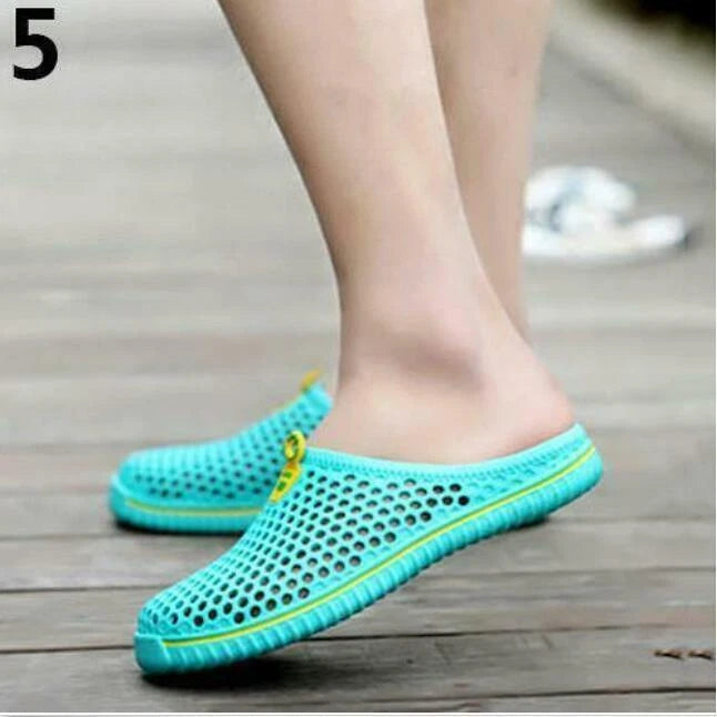 Men Women Slippers Breathable Hollow-out Beach Sandals Garden Hole Shoes Grand D