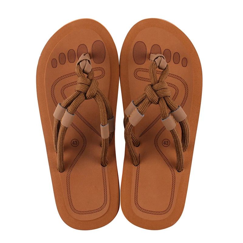 Men Summer Beach Fashion Thong Flip Flops Anti-Slip Sandals Casual Slippers 9-10