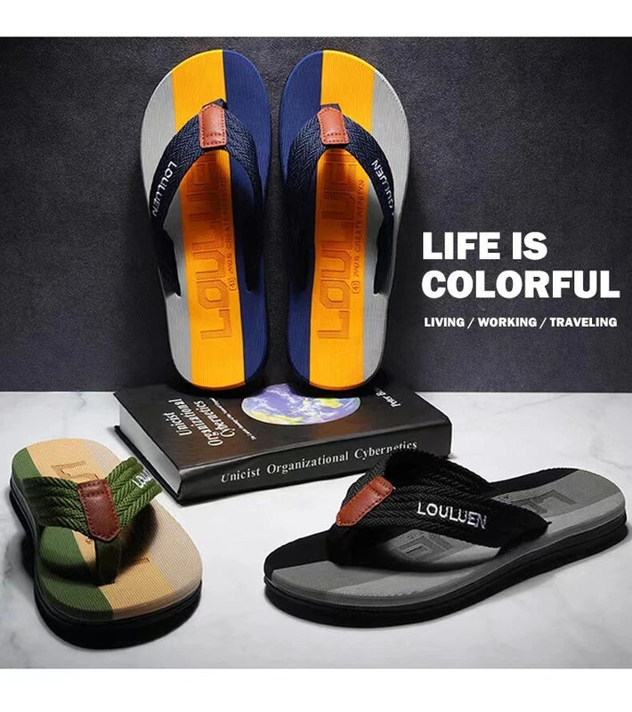 Men Fashion Summer Beach Slippers Outdoor Flip Flops Breathable Casual Trend USA