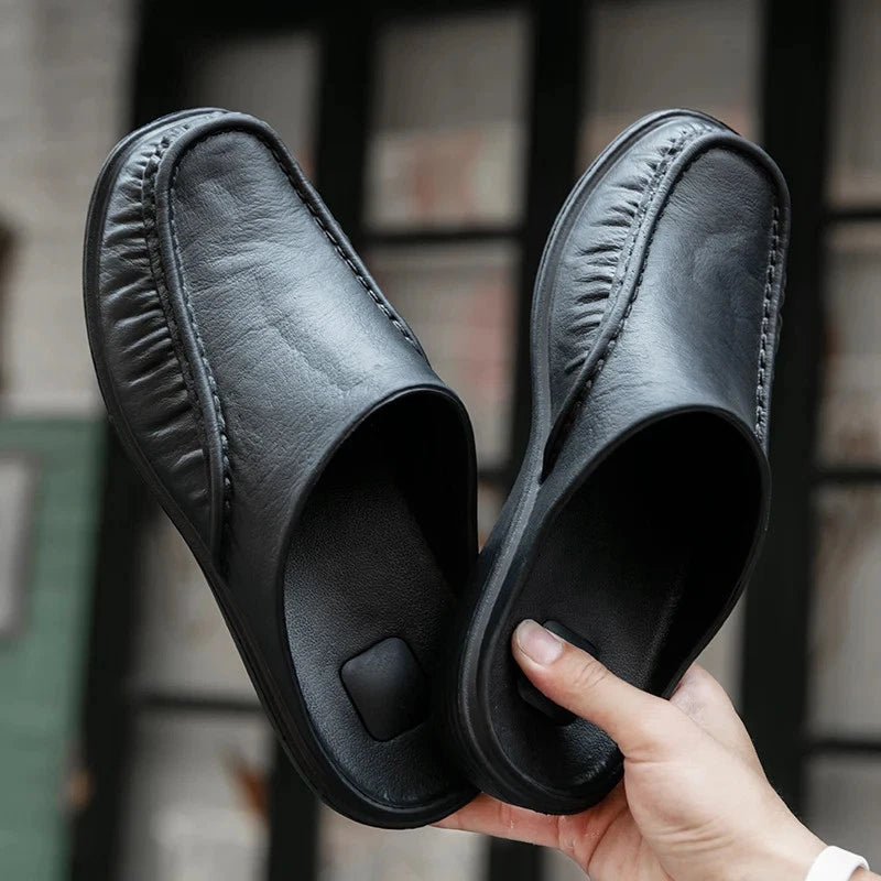 Men EVA Slippers Slip on Flats Shoes Fashion Beach Sandals Home Shoes Size 40-47