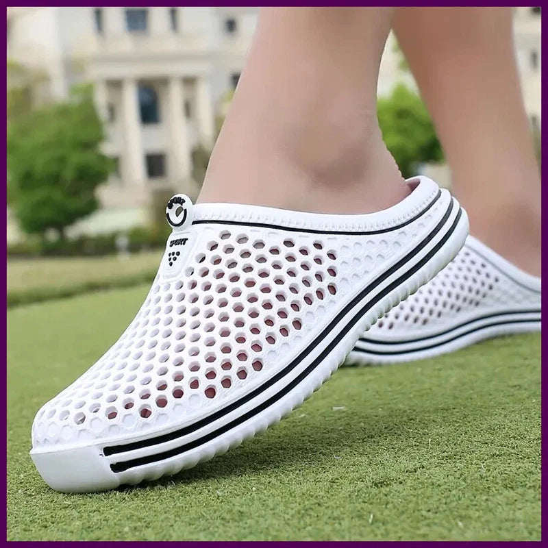 Aqua Shoes Unisex Hollow Out Slippers Casual Couple Beach Sandal Flip Flops