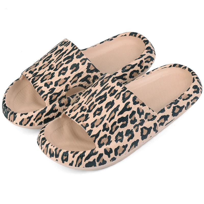 Women Men Cloud Slippers Comfort Pillow Slide Sandals Bathroom Beach Home Shoes