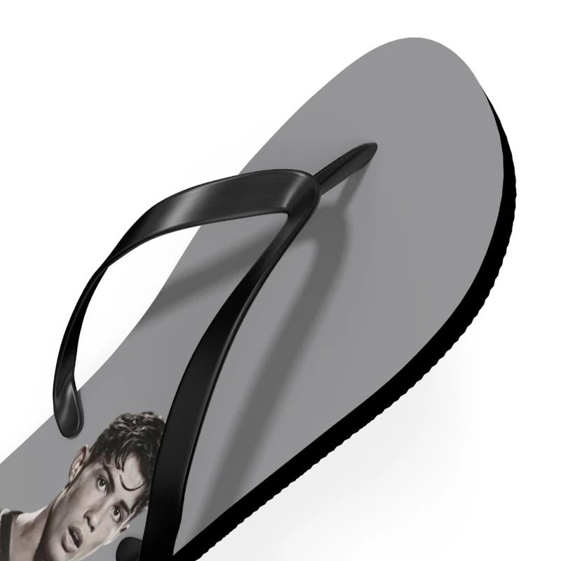 Sporty Flip Flops Featuring Iconic Athlete | Cool Casual Summer Slippers, Beach