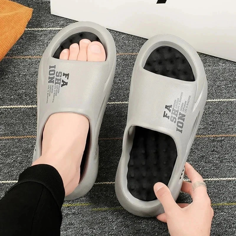 New Summer Men Massage Slippers Slides Outdoor Beach Casual Sandals Shoes Gift