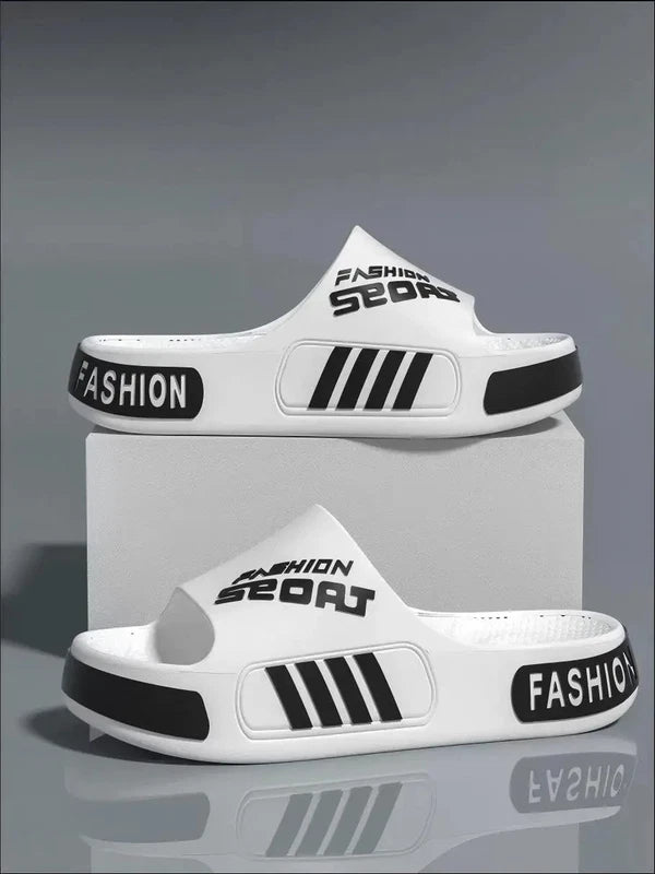 Men's Lightweight Summer Slippers Open Toe Breathable Flip Flops Indoor Outdoor