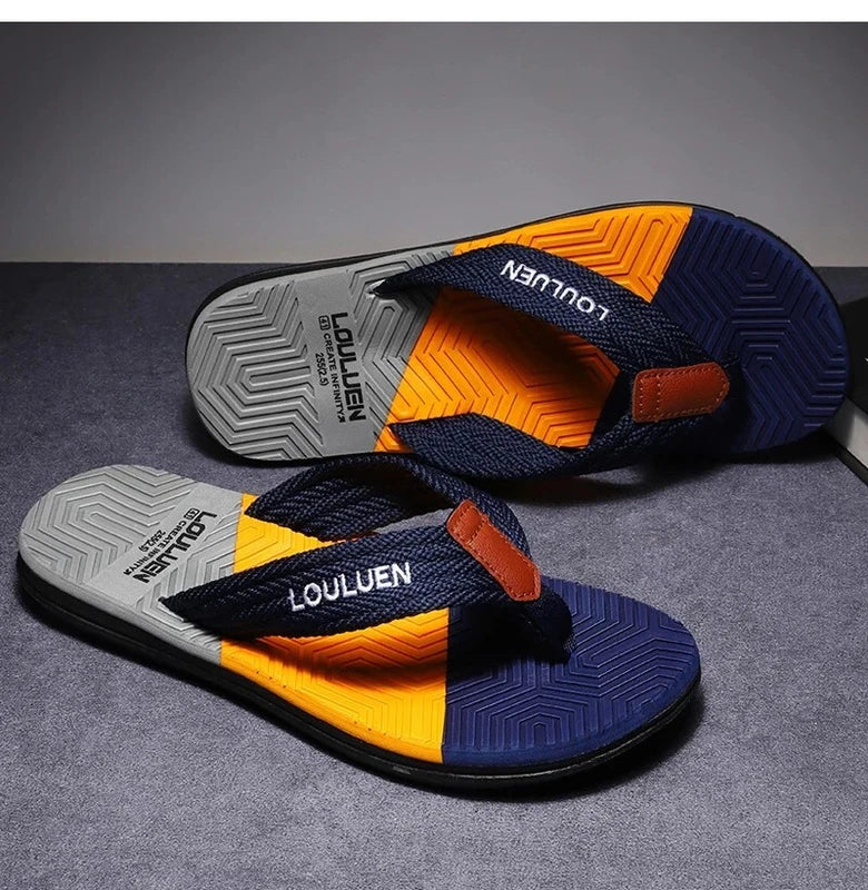 Men's Summer Flip Flops Breathable Casual Beach Slippers Sandals Shoes Gym Gift