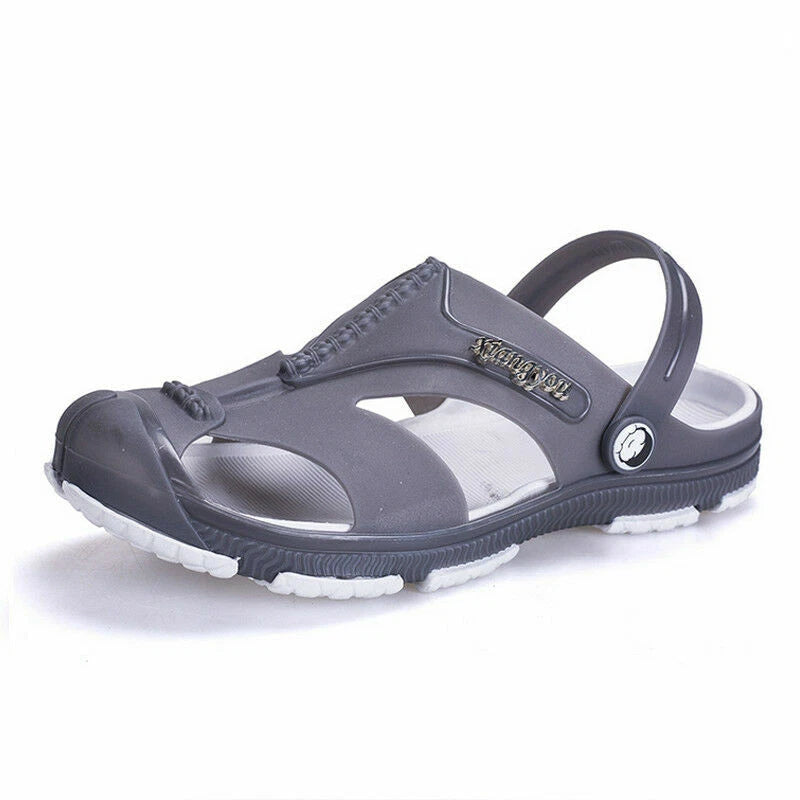Summer Men Beach Hollow out Sandals Flip Flops Slippers Flat Heel Casual Shoes