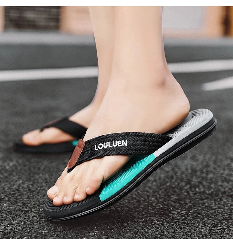Men Flip Flops Summer Beach Slippers Breathable Casual Outdoor Footwear Shoes