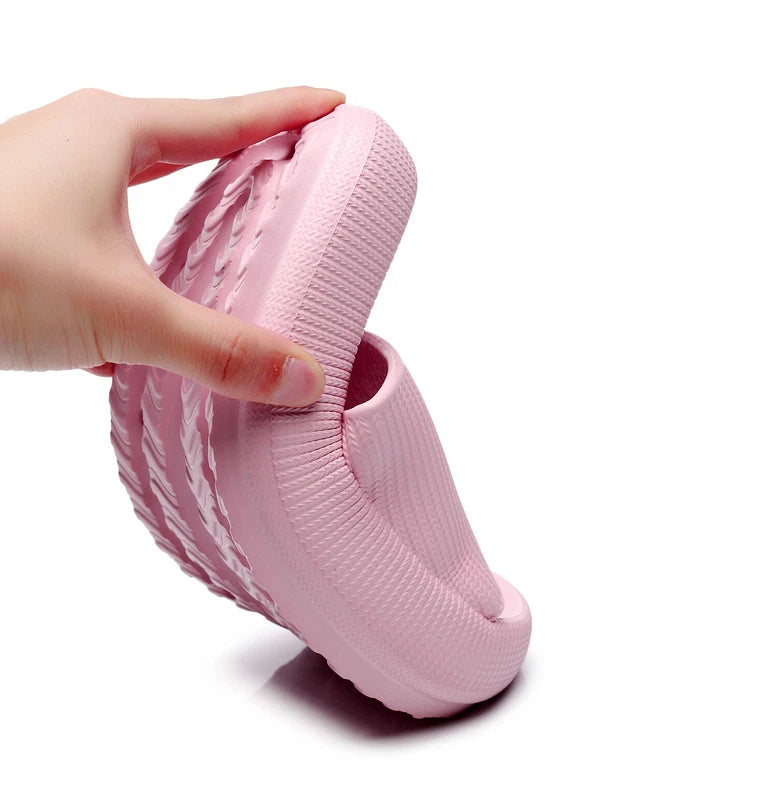 ON SALE!! Anti-Slip Cozy Pillow Slides Sandals Slippers Height Boosting Outdoor