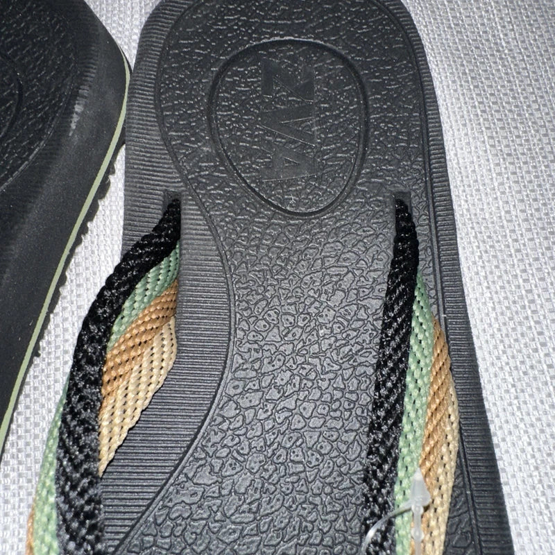 ZVA Mens Comfort Flip Flops Thong Sandals with Arch Support Slippers Size 8