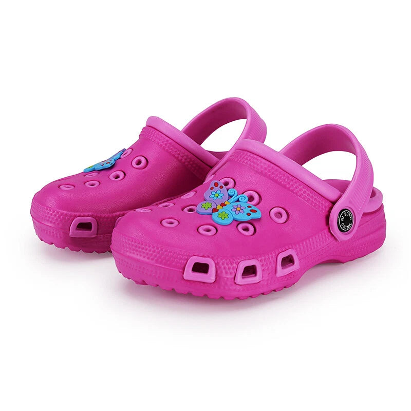 Garden Clogs Shoes Girls Boys Kids  Slip-On Casual Two-tone Slippers Sandals US