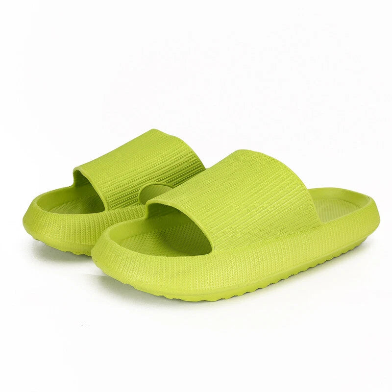 ON SALE!! Anti-Slip Cozy Pillow Slides Sandals Slippers Height Boosting Outdoor