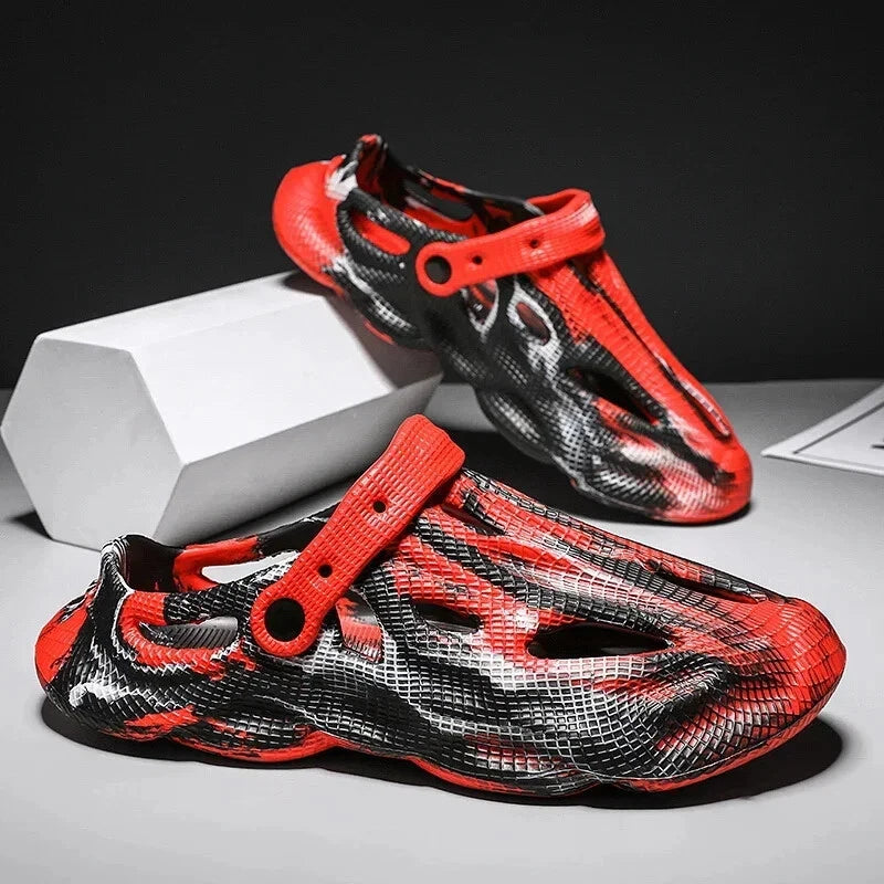 Men Slippers Camouflage Platform Outdoor Summer Clogs Shoe Women Beach.