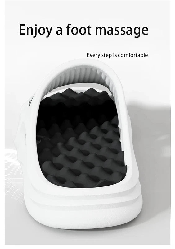Men's Fashion Massage Slippers Non-Slip EVA Flip Flops Beach Shower Shoes Gift