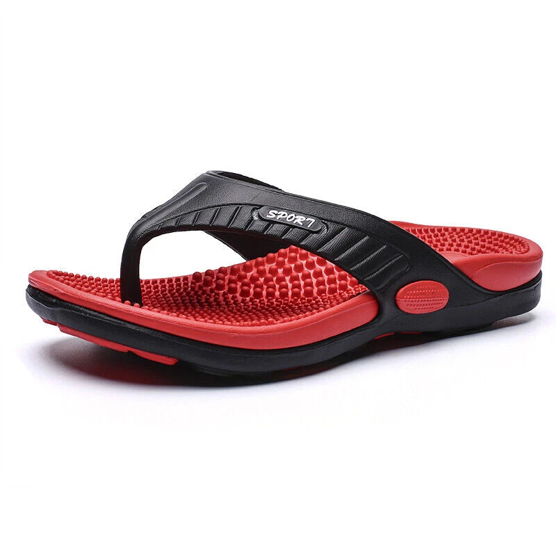 Mens Thong Flip Flops Sandals Farbic Comfort Beach Sandal Slippers US Size 6-12