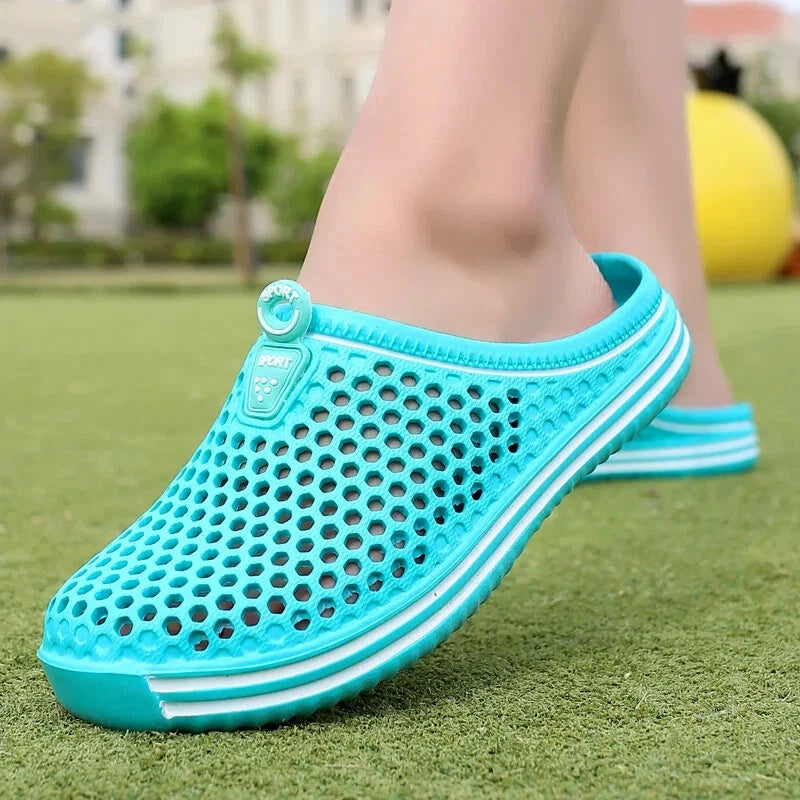 Aqua Shoes Unisex Hollow Out Slippers Casual Couple Beach Sandal Flip Flops