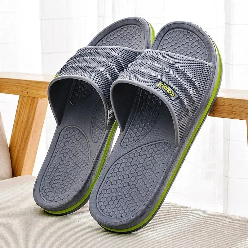 Men’s Soft Slippers Non-Slip Indoor Summer Home Slide Shoes Beach Garden Gift