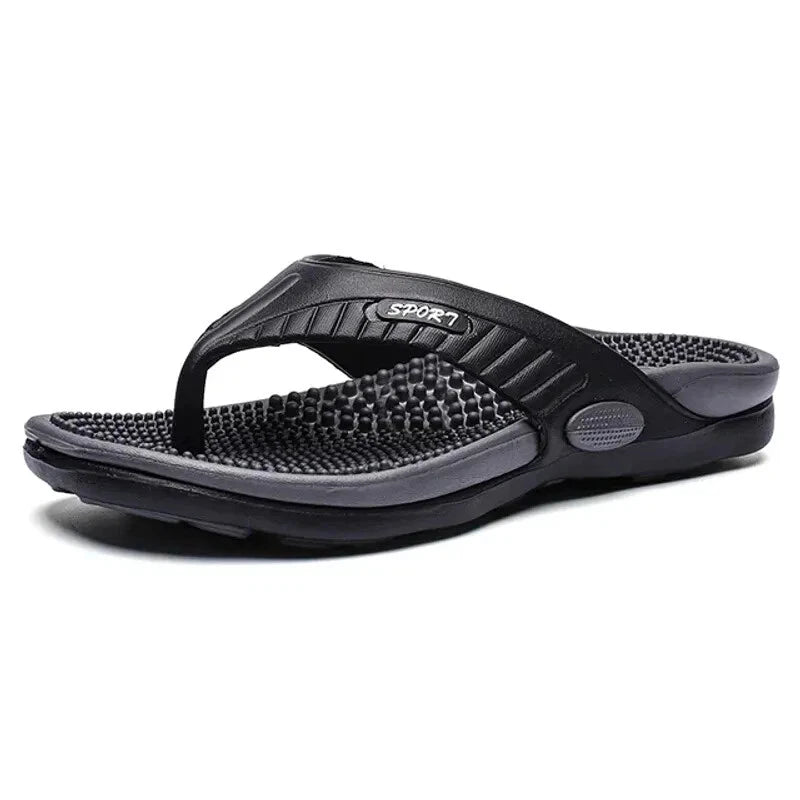 Massage Flip Flops for Men Summer Breathable Beach Shoes Sandals Men Luxury Flip