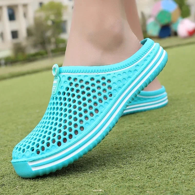 Aqua Shoes Unisex Hollow Out Slippers Casual Couple Beach Sandal Flip Flops