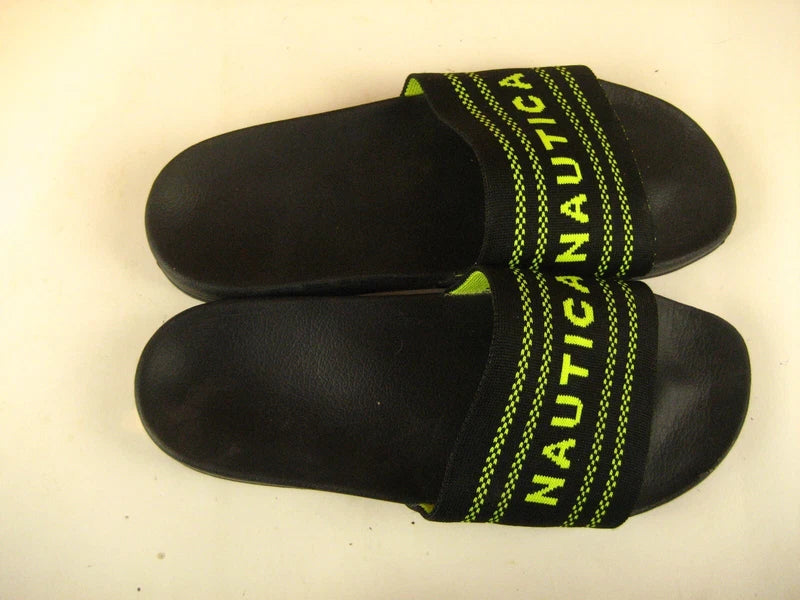 Mens Nautica Slide Sandals Gym Beach Yard Slipper Flip Flop Shoes sz M