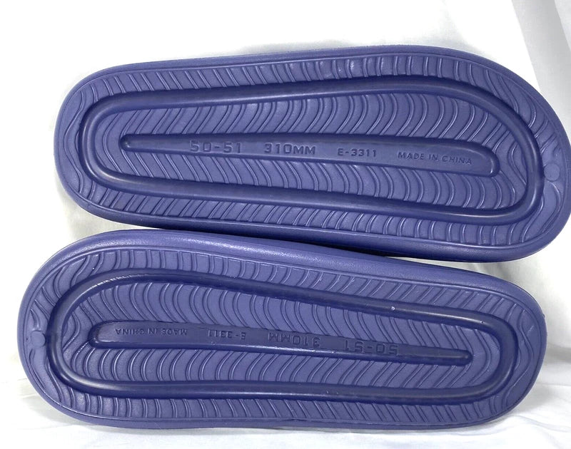 Unbranded Men's Molded Slide Sandals Sz 13.5-14 (12") Slipper Casual Beach Blue