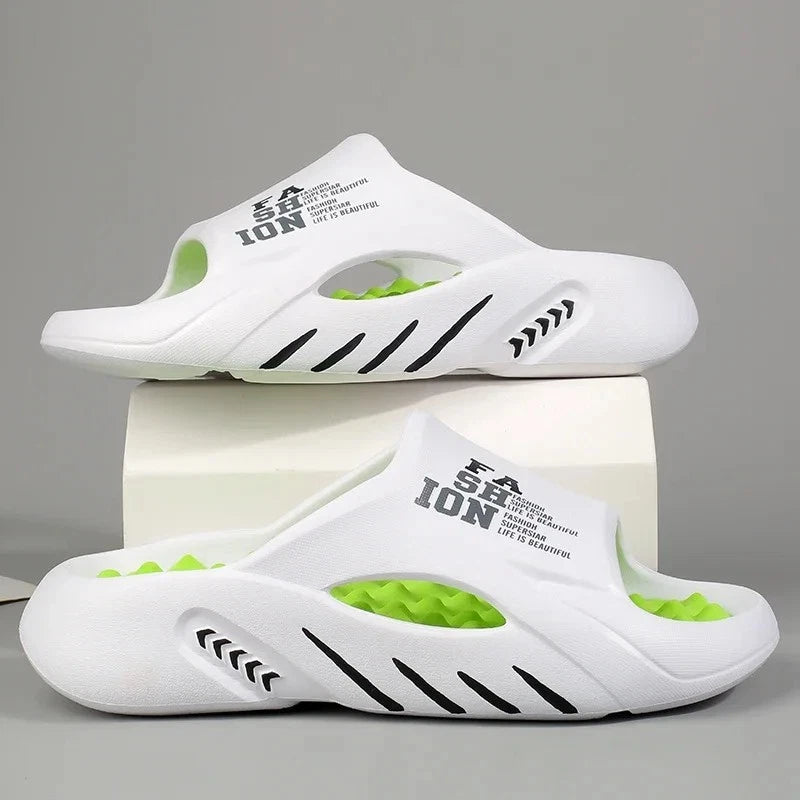 New Summer Men Massage Slippers Sides Indoor Outdoor Sandals Beach Casual Shoes