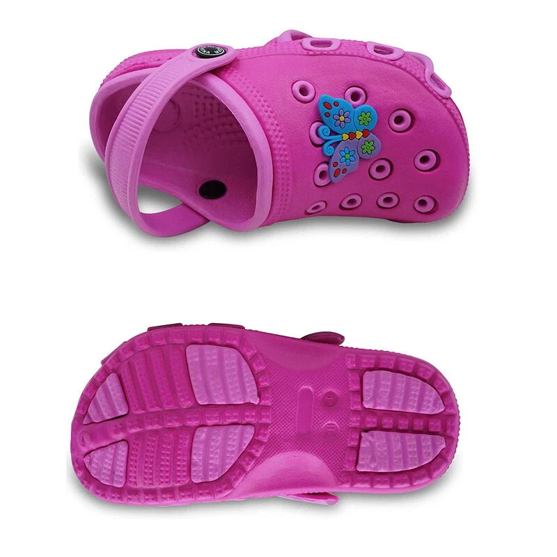 Garden Clogs Shoes Girls Boys Kids  Slip-On Casual Two-tone Slippers Sandals US