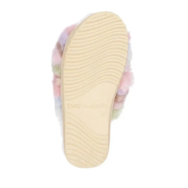 🔥BLOWOUT SALE!🔥 EMU Australia Mayberry Rainbow Pastel Slippers Sizes 6 7 8 9🔥