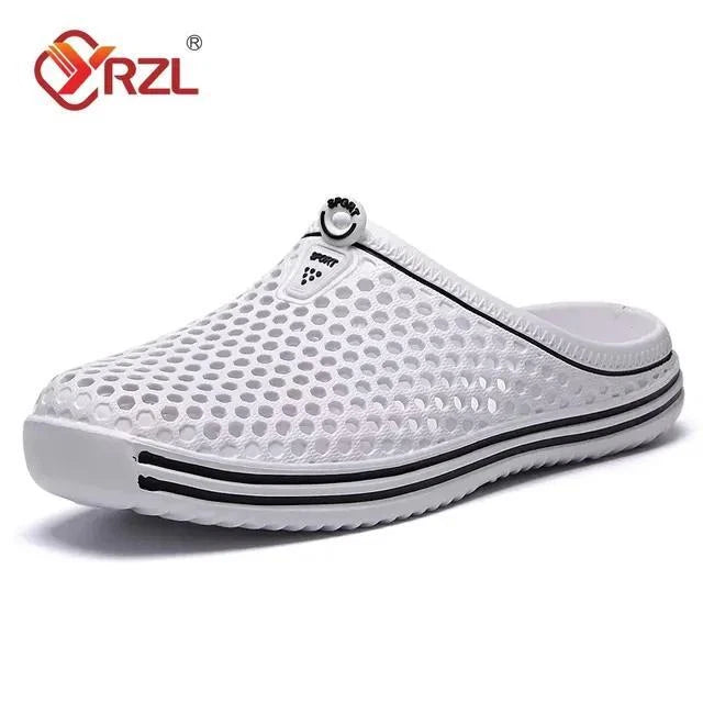 Men Summer Shoes Sandals Men's Holes Sandals Hollow Breathable Flip Flops