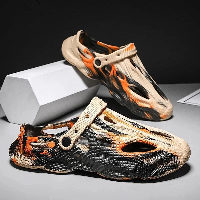 Men Slippers Camouflage Platform Outdoor Summer Clogs Shoe Women Beach.