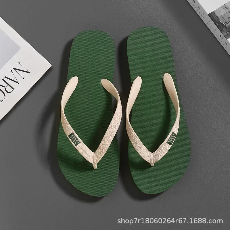 Men's Minimalist Flip Flops  Summer Fashion Outdoor Wear-resistant Beach Sandals