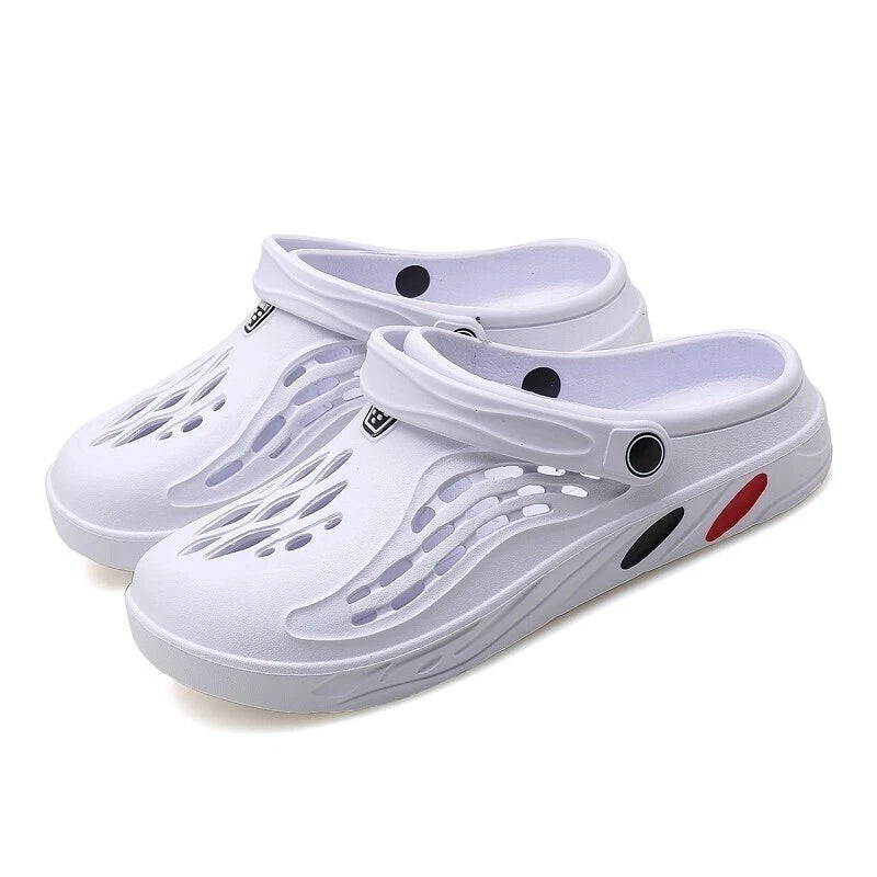 Men Garden Shoes Slip-on Outdoor Beach Slippers Sandals Lightweight Breathable