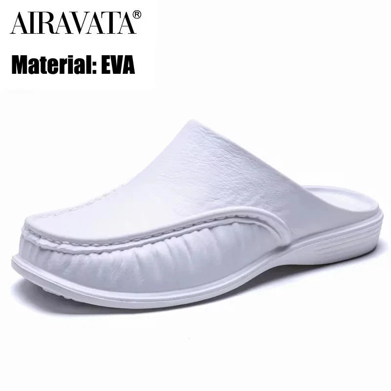 Men EVA Slippers Slip on Flats Shoes Fashion Beach Sandals Home Shoes Size 40-47