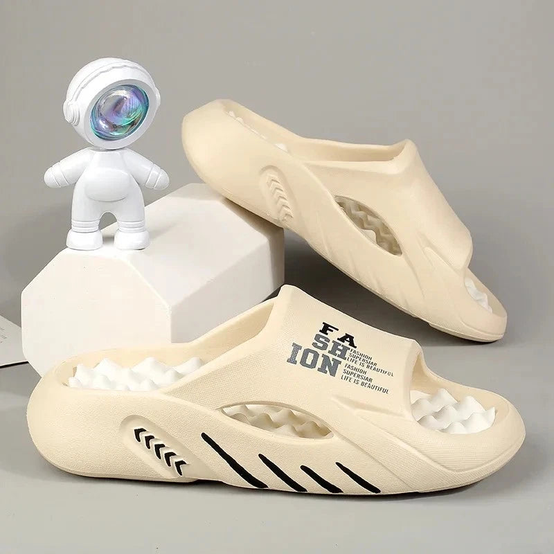 New Summer Men Massage Slippers Sides Indoor Outdoor Sandals Beach Casual Shoes