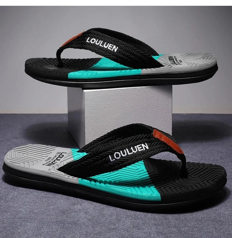 Men's Summer Flip Flops Breathable Casual Beach Slippers Sandals Shoes Gym Gift