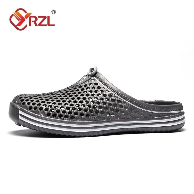 Men Summer Shoes Sandals Men's Holes Sandals Hollow Breathable Flip Flops