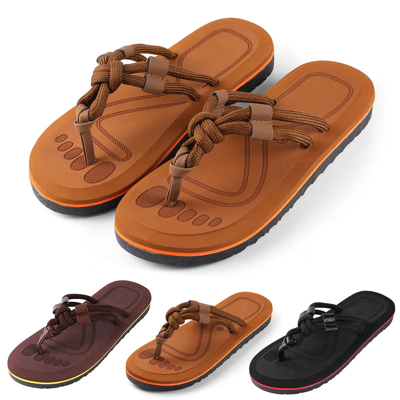 Men's Summer Mesa Knot Sandals Beach Flip Flops Slippers Sandals Shoes 9-10 Size