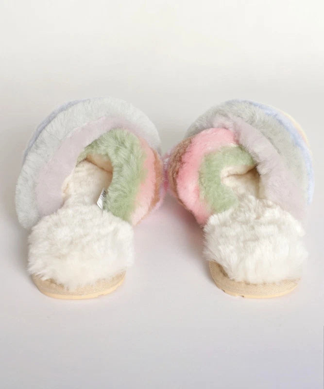 🔥BLOWOUT SALE!🔥 EMU Australia Mayberry Rainbow Pastel Slippers Sizes 6 7 8 9🔥