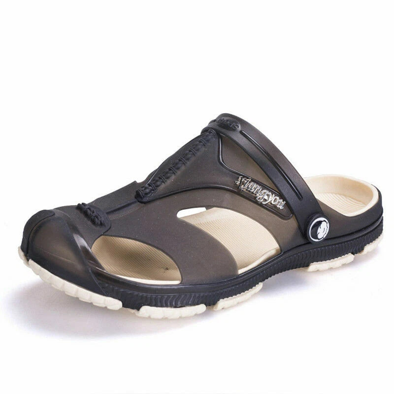 Summer Men Beach Hollow out Sandals Flip Flops Slippers Flat Heel Casual Shoes