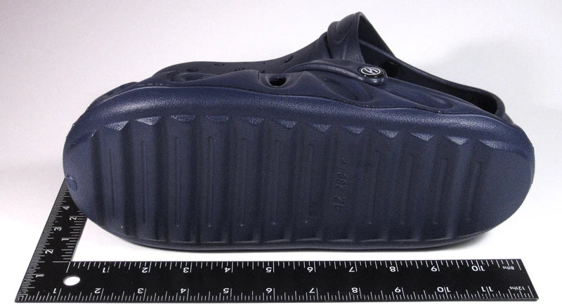 Men (9M) Hollow Out Sandals Light Beach Slippers Dark Blue Vented Clogs