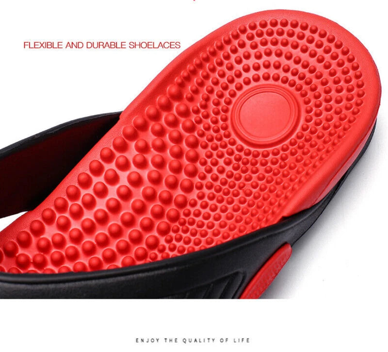 Mens Thong Flip Flops Sandals Farbic Comfort Beach Sandal Slippers US Size 6-12