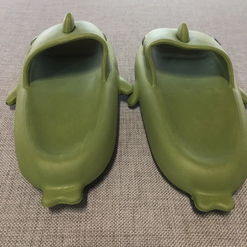 Shark Slides, Green, Unbranded,  Size 38-39, Slippers, Beach New